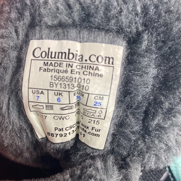 Columbia black quilted fleece lined waterproof boots 7 - Picture 8 of 8